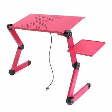 Foldable Cooling Fan Laptop Table Stand